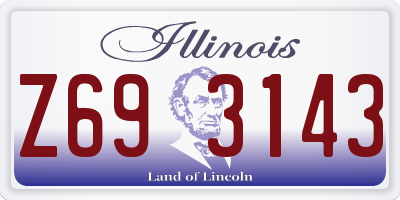 IL license plate Z693143