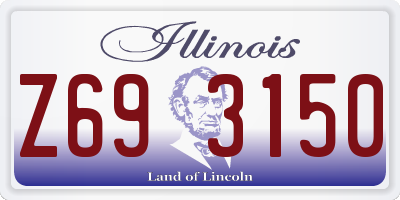 IL license plate Z693150