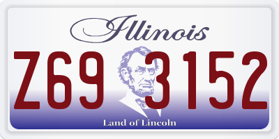 IL license plate Z693152