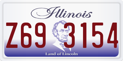 IL license plate Z693154