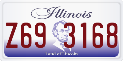 IL license plate Z693168
