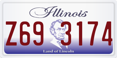 IL license plate Z693174