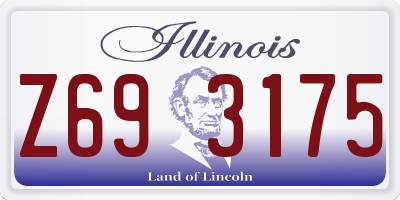IL license plate Z693175