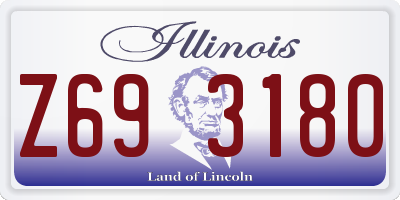 IL license plate Z693180