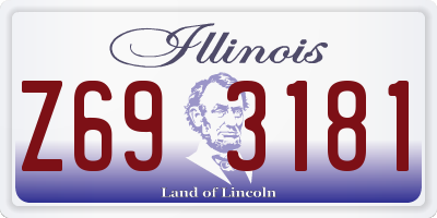 IL license plate Z693181
