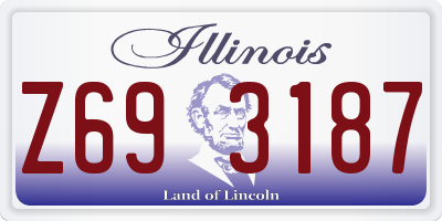 IL license plate Z693187