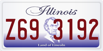 IL license plate Z693192