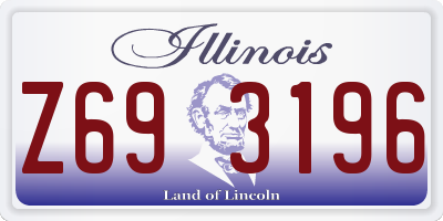IL license plate Z693196
