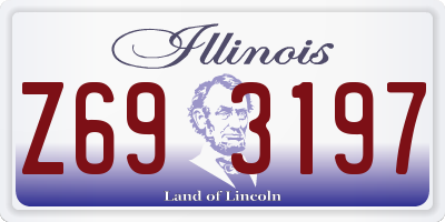 IL license plate Z693197