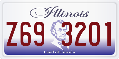 IL license plate Z693201
