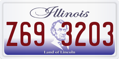 IL license plate Z693203