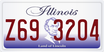 IL license plate Z693204