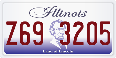 IL license plate Z693205