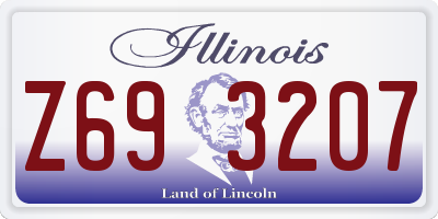 IL license plate Z693207