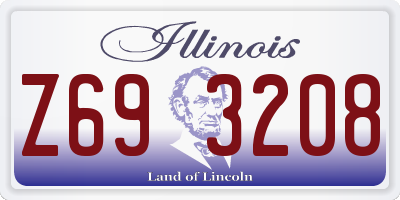 IL license plate Z693208