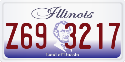 IL license plate Z693217