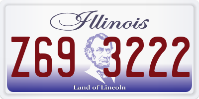 IL license plate Z693222