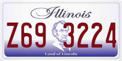 IL license plate Z693224