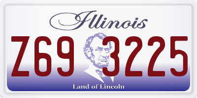 IL license plate Z693225
