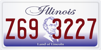 IL license plate Z693227