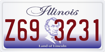 IL license plate Z693231