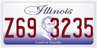 IL license plate Z693235