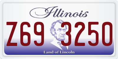 IL license plate Z693250