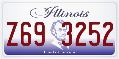 IL license plate Z693252