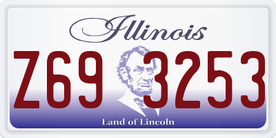 IL license plate Z693253