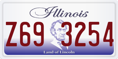 IL license plate Z693254