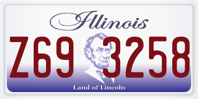 IL license plate Z693258