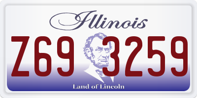 IL license plate Z693259