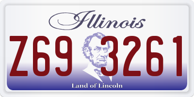 IL license plate Z693261