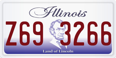 IL license plate Z693266