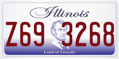 IL license plate Z693268