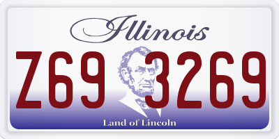 IL license plate Z693269