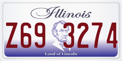 IL license plate Z693274