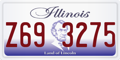 IL license plate Z693275