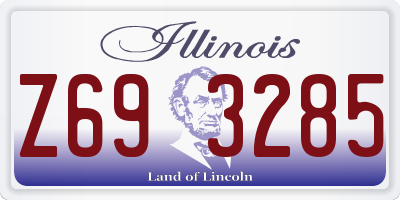 IL license plate Z693285