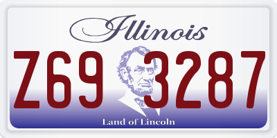 IL license plate Z693287