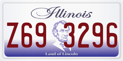 IL license plate Z693296