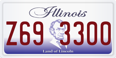 IL license plate Z693300