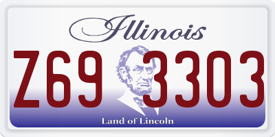 IL license plate Z693303