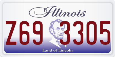 IL license plate Z693305