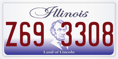 IL license plate Z693308