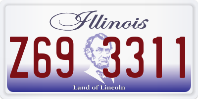 IL license plate Z693311
