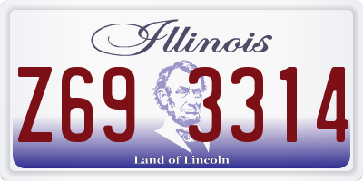 IL license plate Z693314