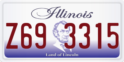 IL license plate Z693315