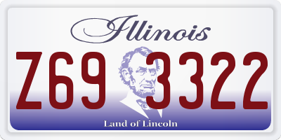 IL license plate Z693322