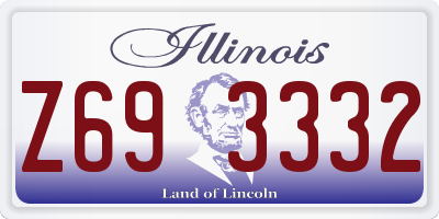 IL license plate Z693332